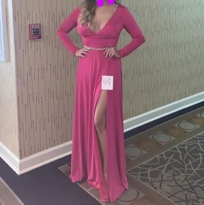 !SOLD! Pink Long Sleeve Jovani